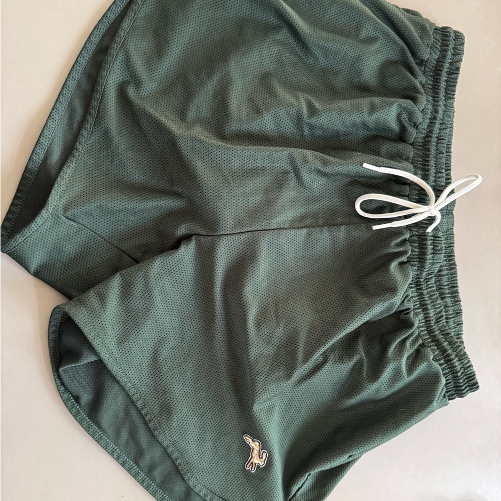 Tracksmith Green Van Cortlandt Shorts